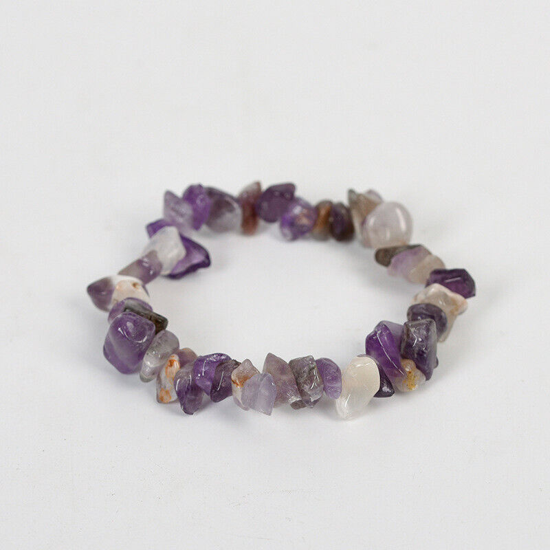 Natural Gemstone Tumbled Crystal Fitbit Versa 4  Chakra Wicca Jewelry Rose Quartz Bracelet