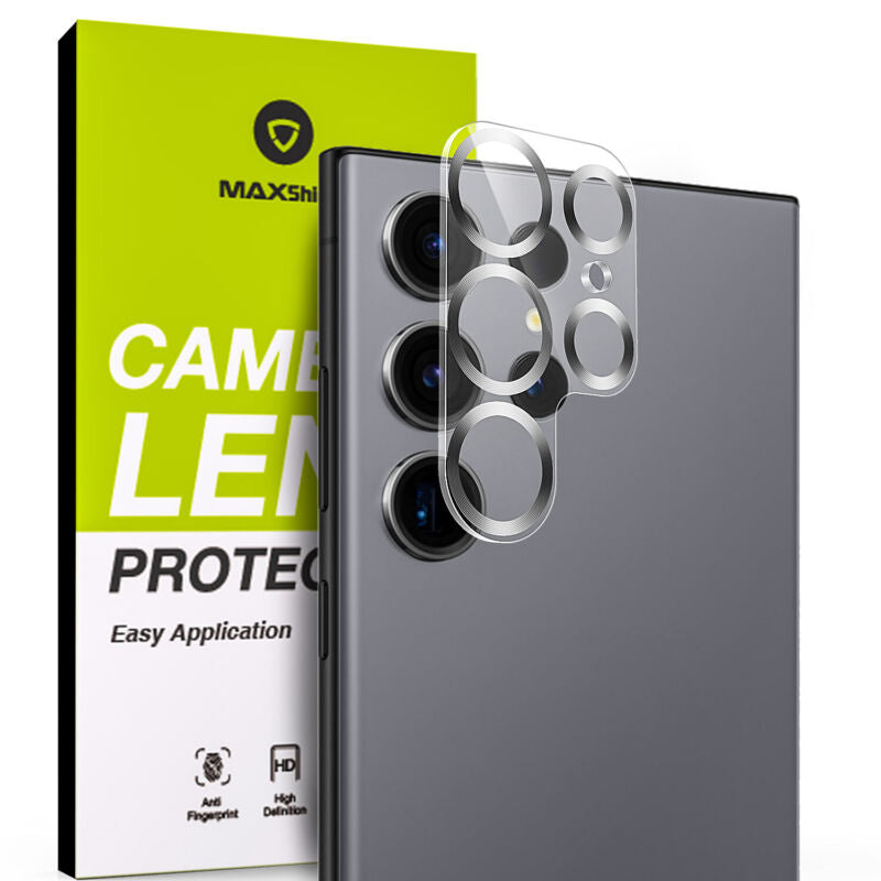 MAXSHIELD For Samsung Galaxy S23 Plus Ultra Camera Lens Metal Glass Protector