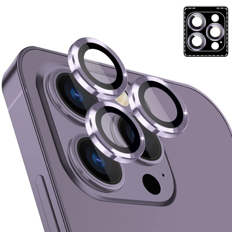 Maxshield For iPhone 14 13 Pro Max Camera Lens Tempered Glass Screen Protector