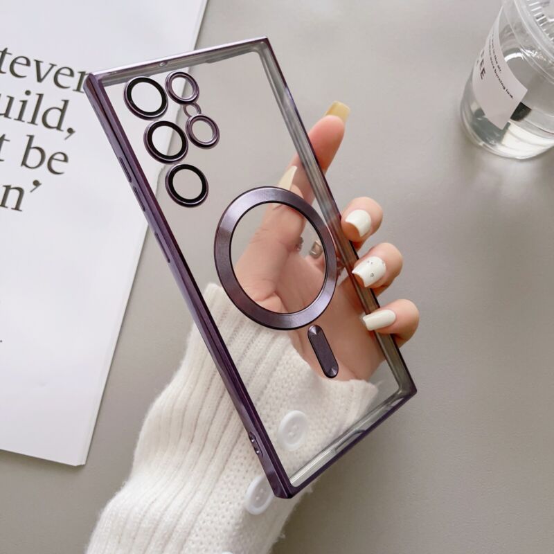 For Samsung Galaxy S23 Plus Ultra S22 5G Shockproof Mag Safe Magnetic Case Cover