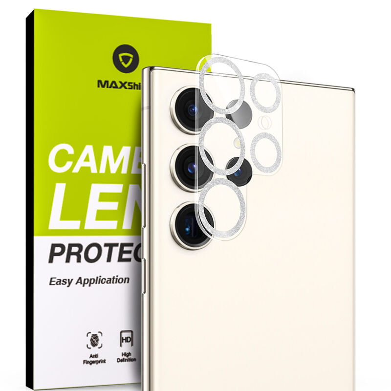 MAXSHIELD For Samsung Galaxy S23 Plus Ultra Camera Lens Metal Glass Protector