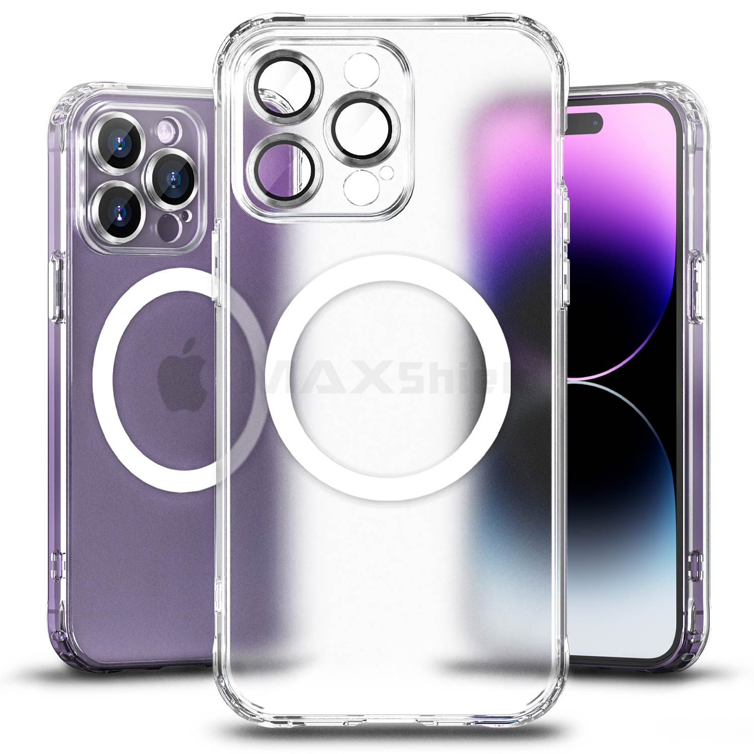 For Apple iPhone 14 Plus 13 12 11 Pro Max Clear Magnetic Case Shockproof Cover