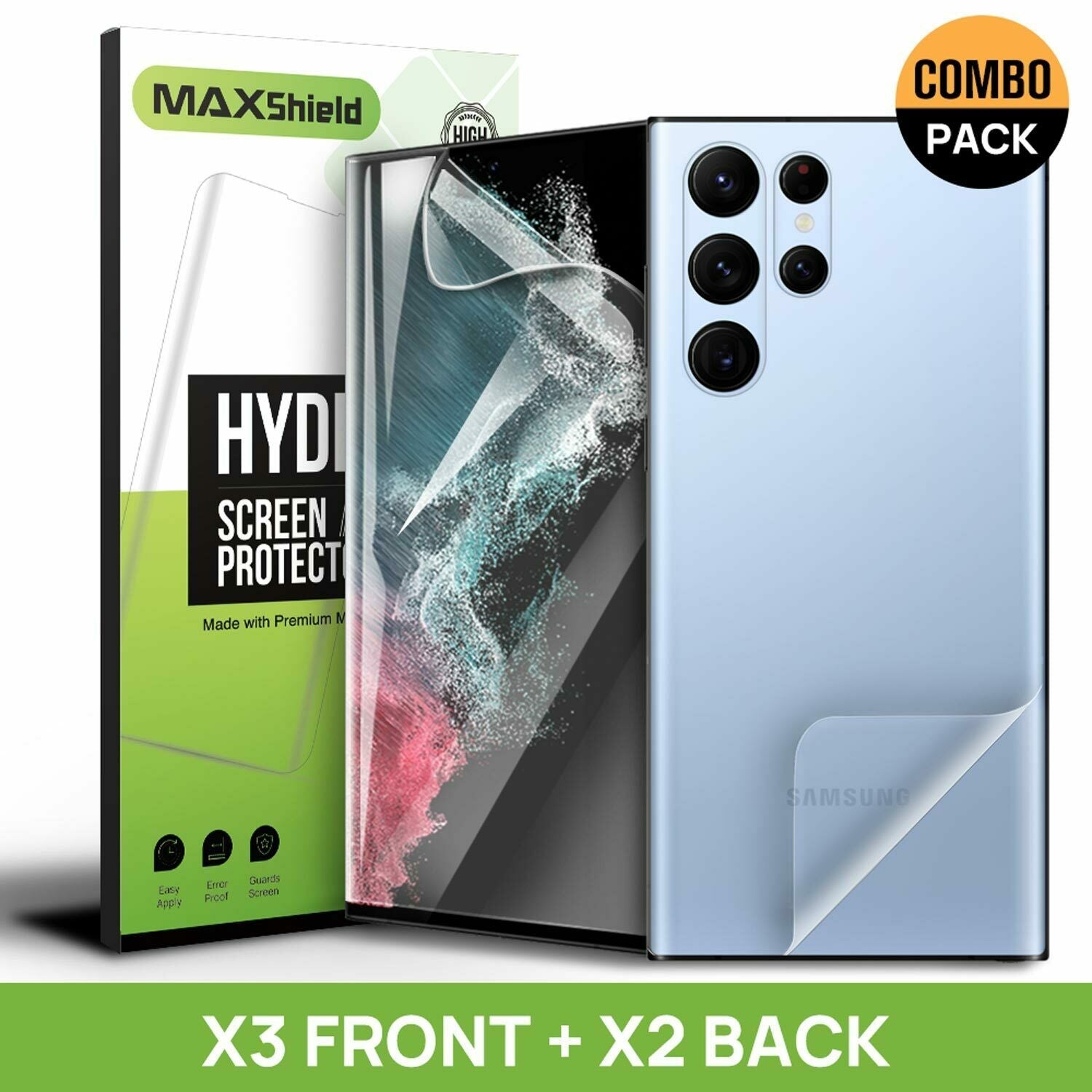 For Samsung Galaxy S22 Plus Ultra 5G Back Screen Protector Skin Clear Matte Film