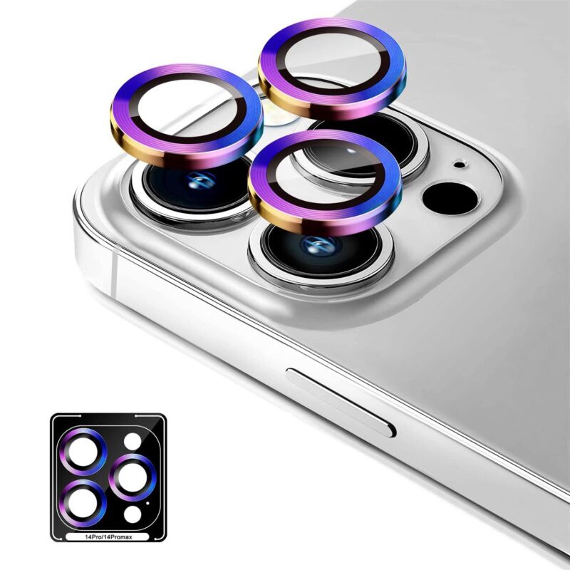 Maxshield For iPhone 14 13 Pro Max Camera Lens Tempered Glass Screen Protector