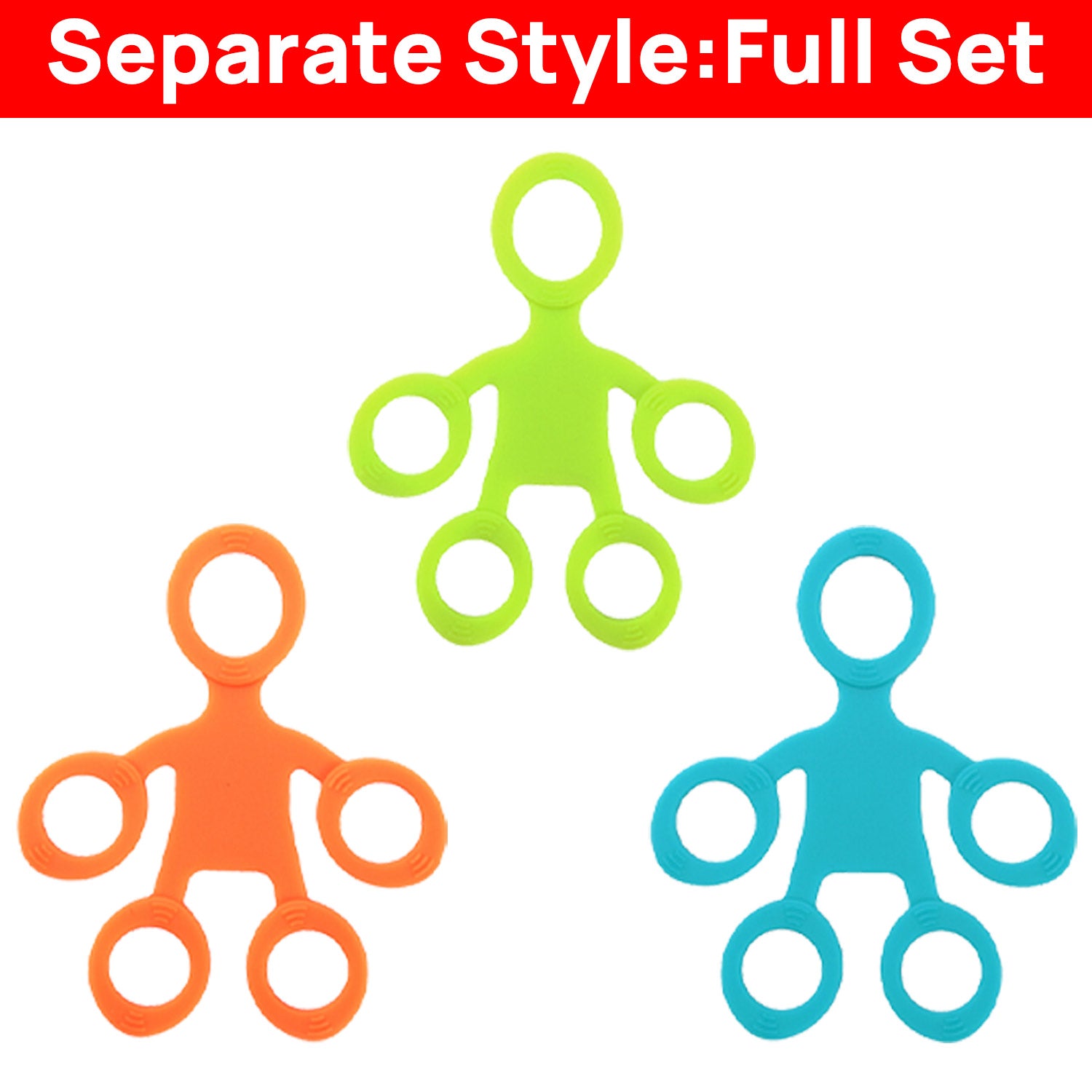 Finger Hand Exerciser Strengthener Wrist Forearm Grip Trainer Resistance Therapy