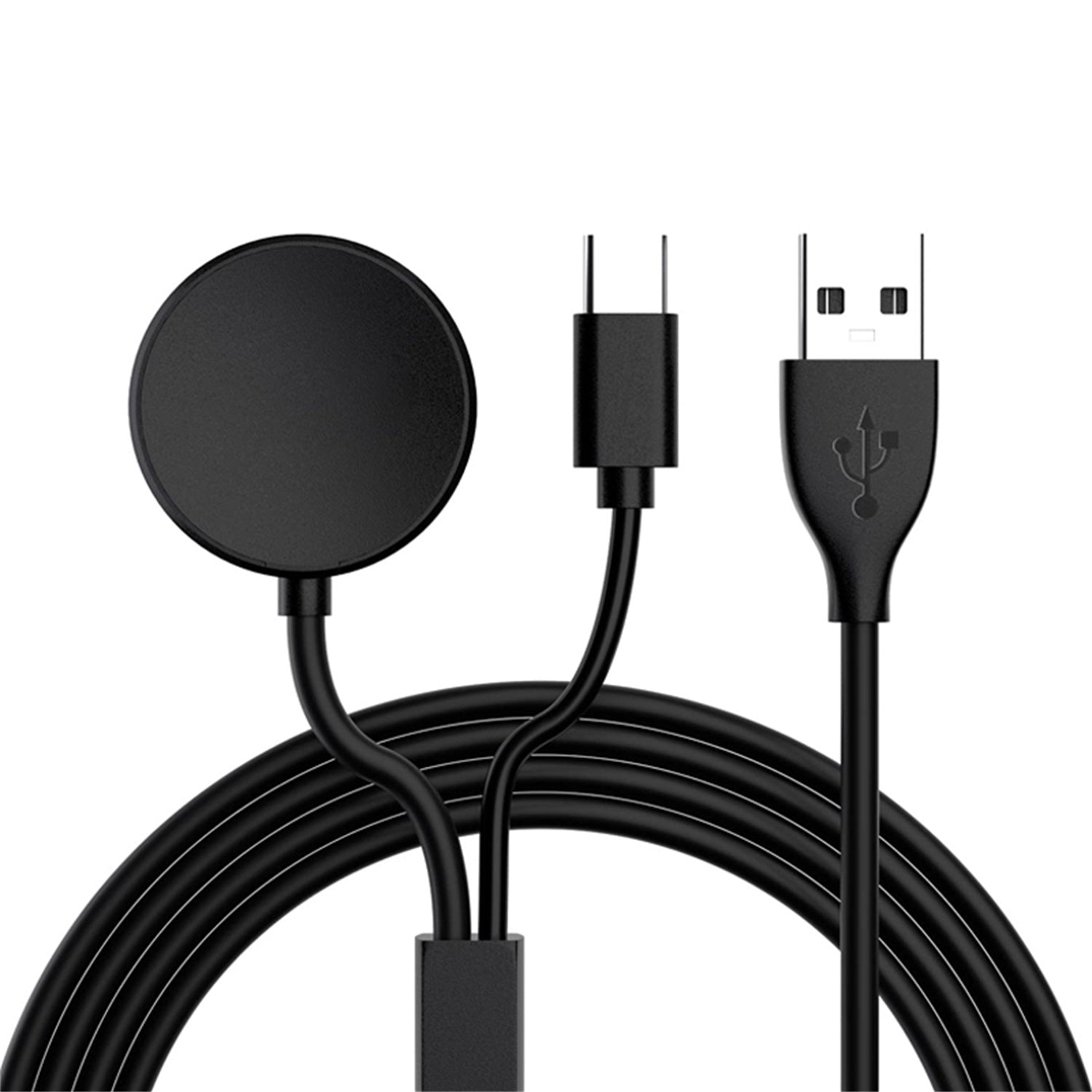 2 in 1 USB Charger Tpye C Cable For Samsung Galaxy Watch 5 Pro/5/4/3/Active 2/1