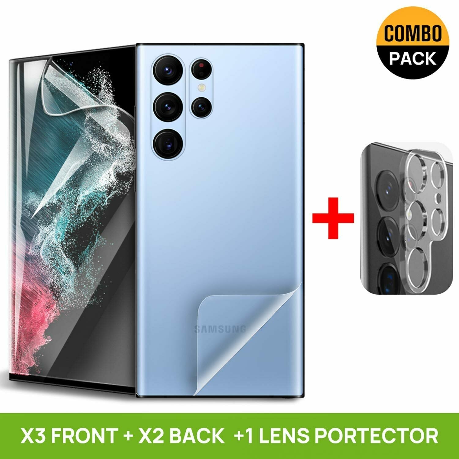 For Samsung Galaxy S22 Plus Ultra 5G Back Screen Protector Skin Clear Matte Film