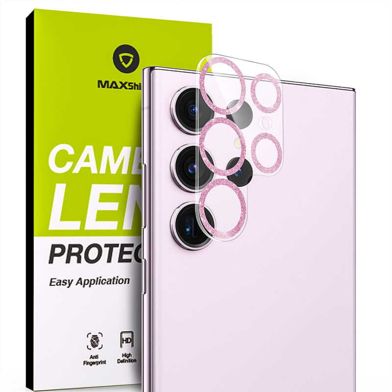 MAXSHIELD For Samsung Galaxy S23 Plus Ultra Camera Lens Metal Glass Protector