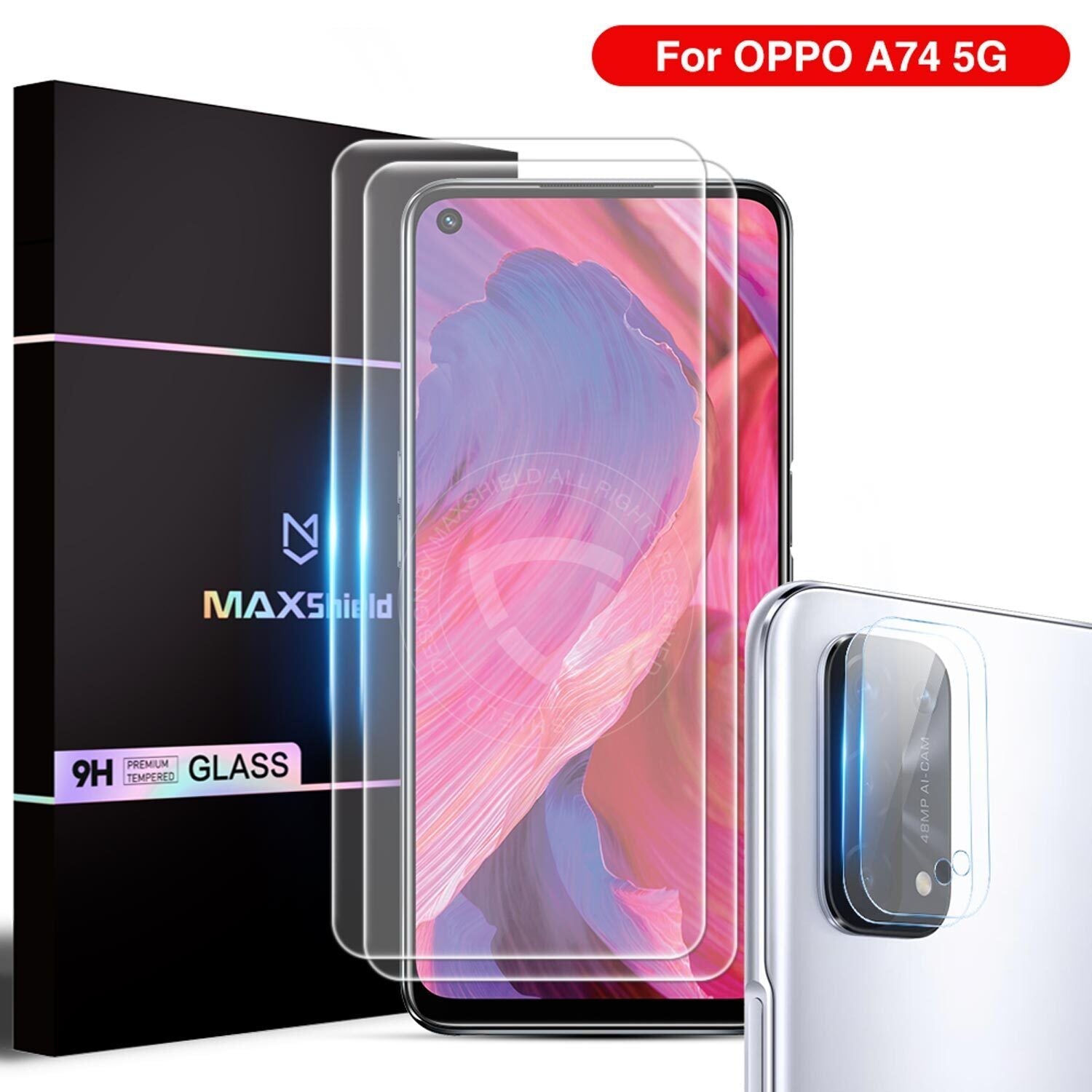 Fr OPPO A74 A54 5G A54S Reno 8 LiteTempered Glass Screen Protector Camera Lens Protector