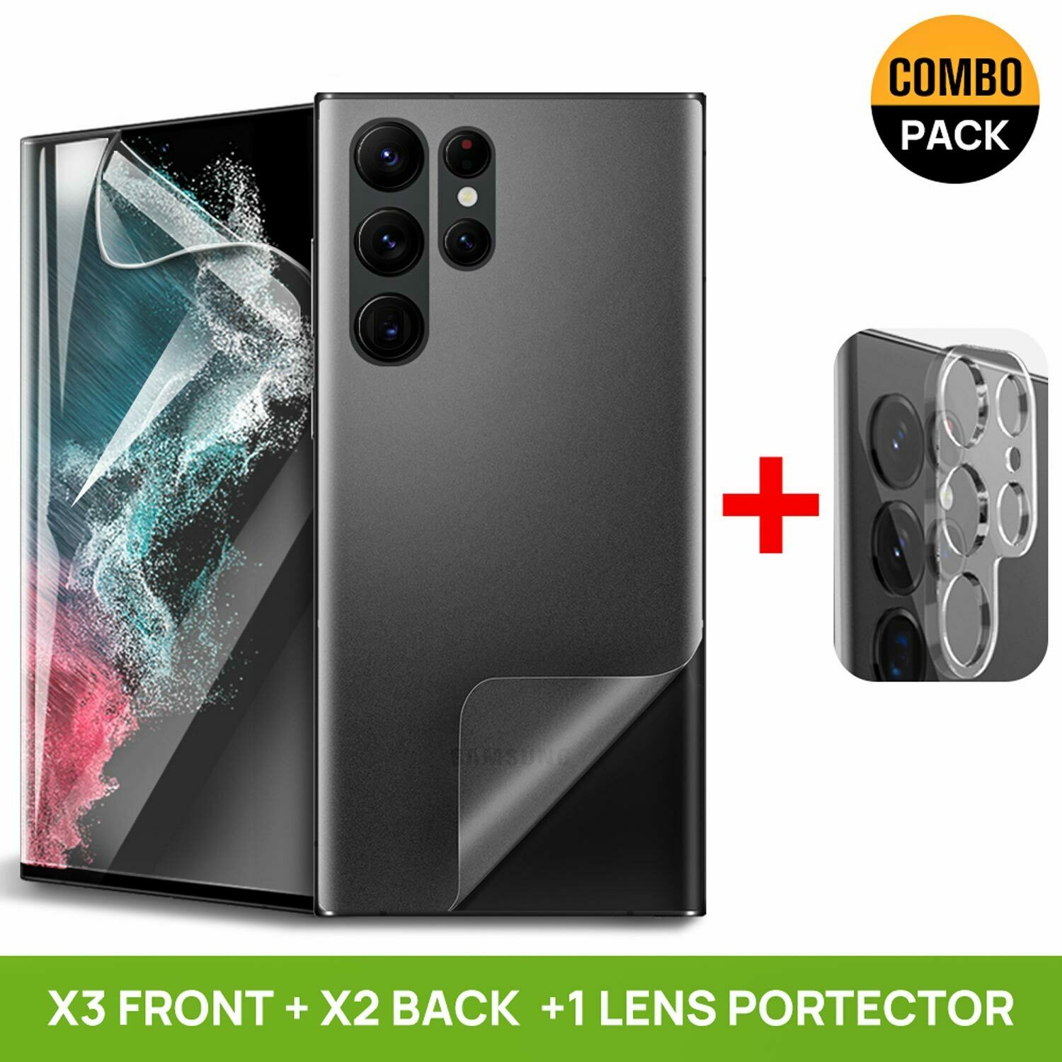 For Samsung Galaxy S22 Plus Ultra 5G Back Screen Protector Skin Clear Matte Film