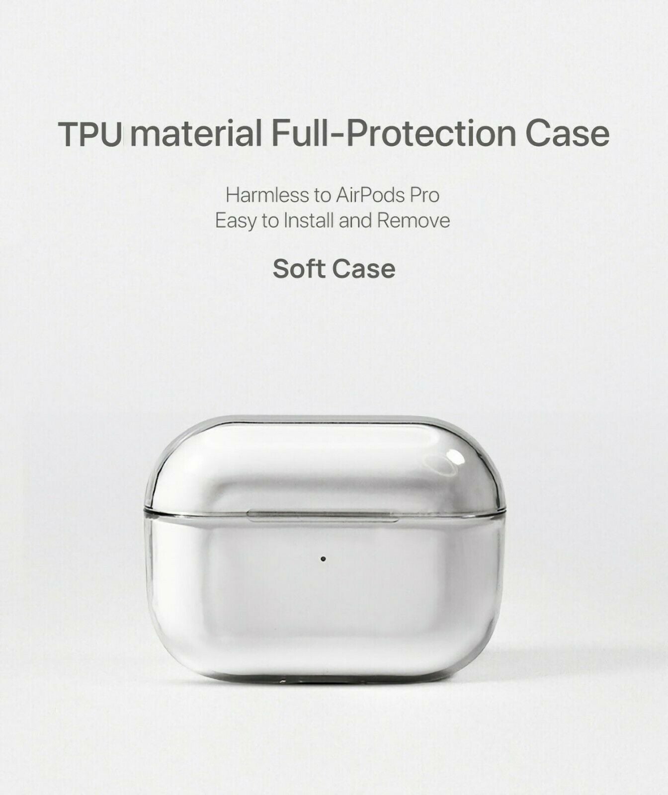 For Apple Airpods 2/1 Gen Case Cover Crystal Clear Silicone Transparent