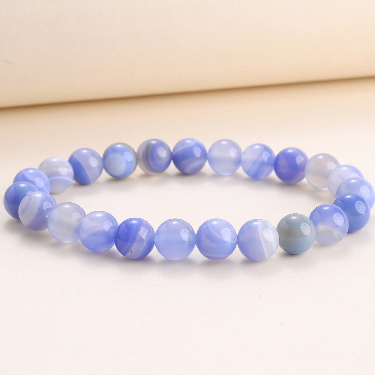 Natural Gemstone Beads Handmade Stretch Crystal Bracelets Healing Stone Reiki