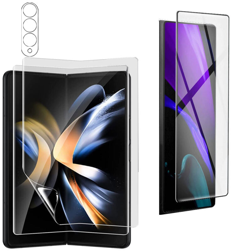 MAXSHIELD For Galaxy Z Fold 5 Tempered Glass Screen Protector Case Friendly