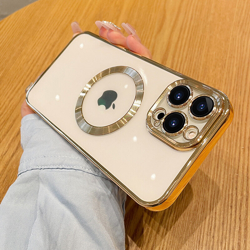 For iPhone X/XS 7/8 Magnetic Case Clear Slim Shockproof Case Cover