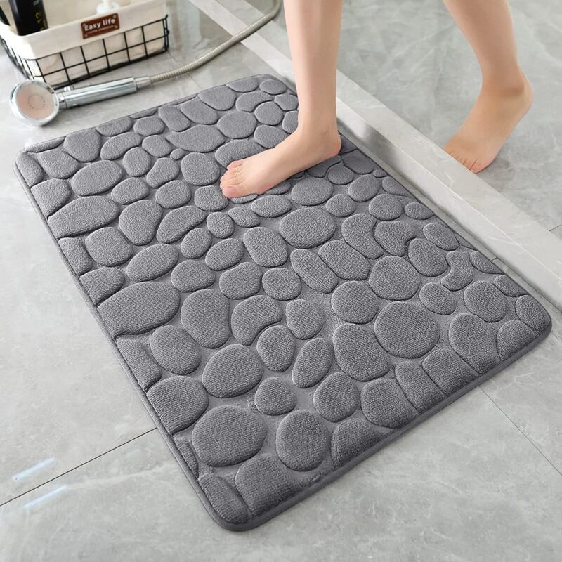 Non-slip Bathroom Carpet Super Absorbent Memory Foam Shower Bath Mat Door Mat