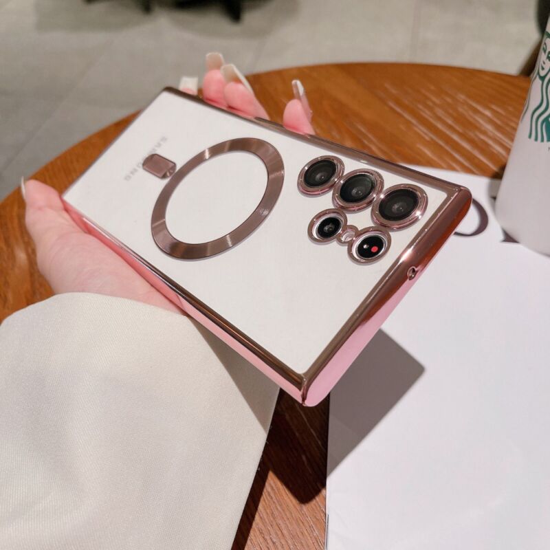 For Samsung Galaxy S23 Plus Ultra S22 5G Shockproof Mag Safe Magnetic Case Cover