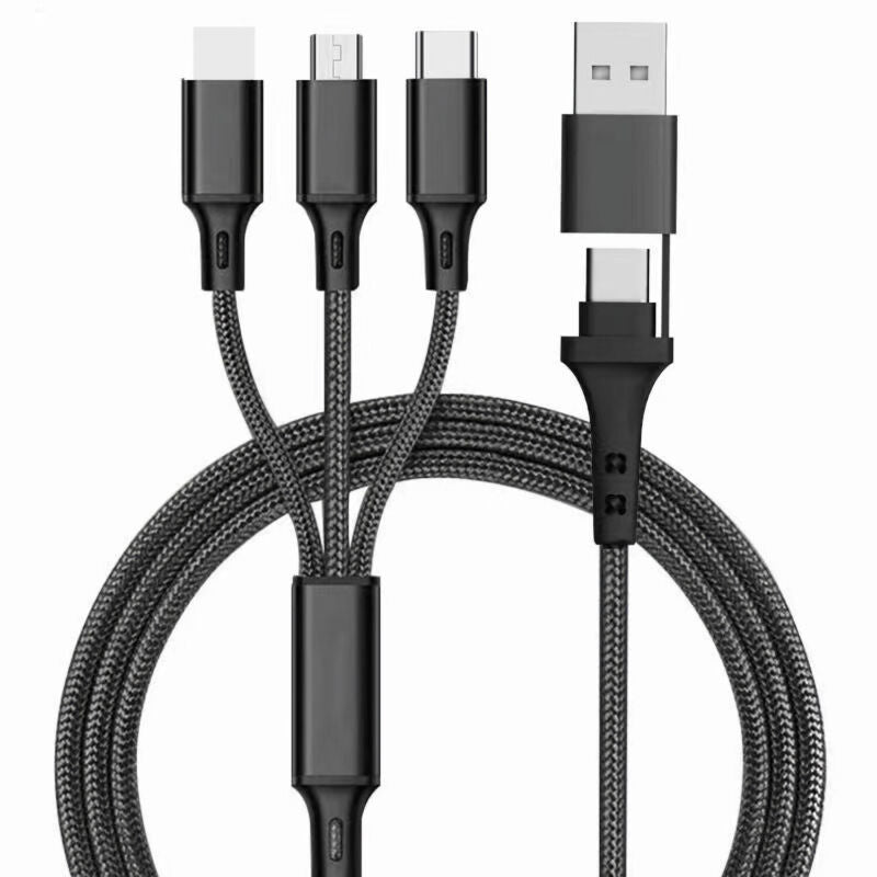 5 in 1 Multi USB Charger Charging Cable For iPhone USB TYPE C Android Micro