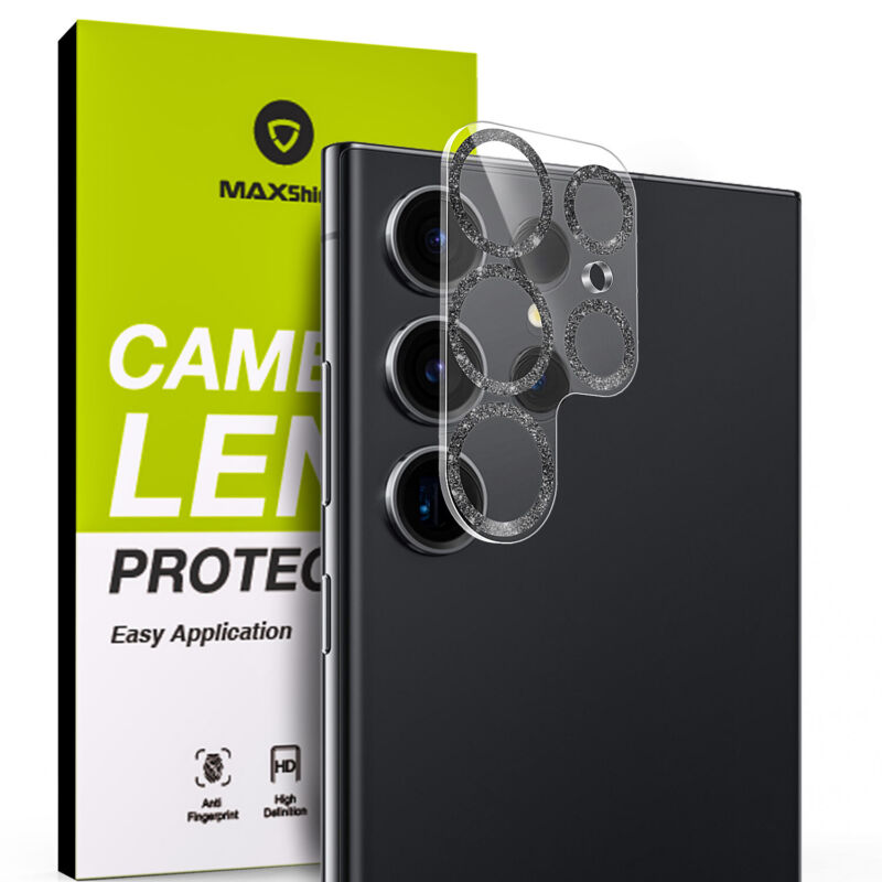 MAXSHIELD For Samsung Galaxy S23 Plus Ultra Camera Lens Metal Glass Protector