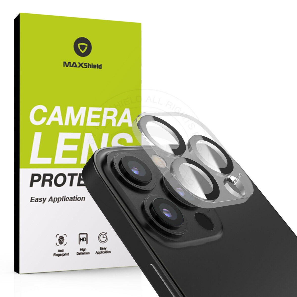 [2 Packs] For iPhone 14 Series MAXSHIELD Camera Lens Tempered Glass Screen Protector