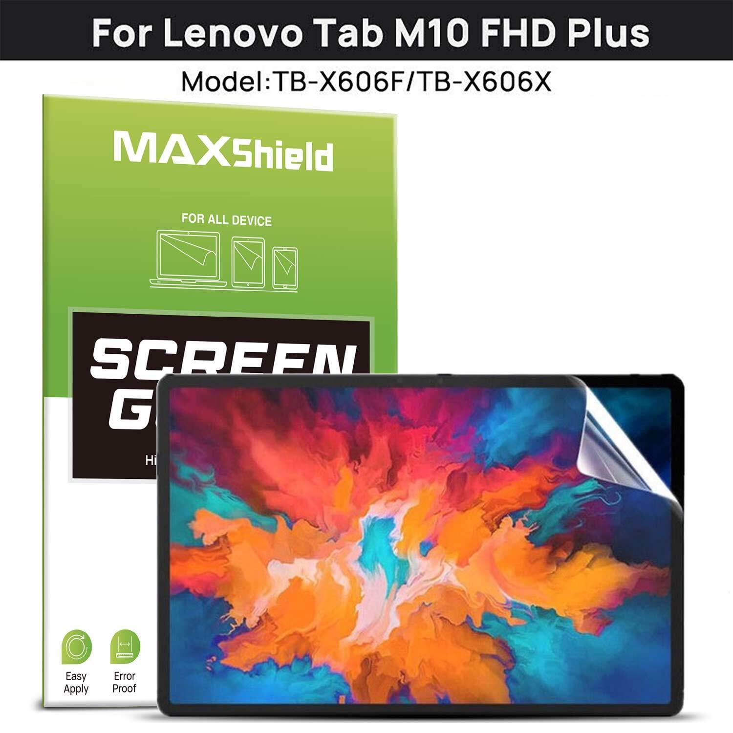 For Lenovo Tab M10 Plus Clear Soft Screen Protector Cover HD