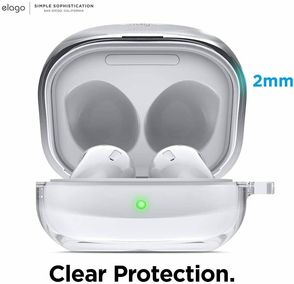 Clear Protective Cover Case for Samsung Galaxy Buds 2 Live/ Pro Earbuds Earphone