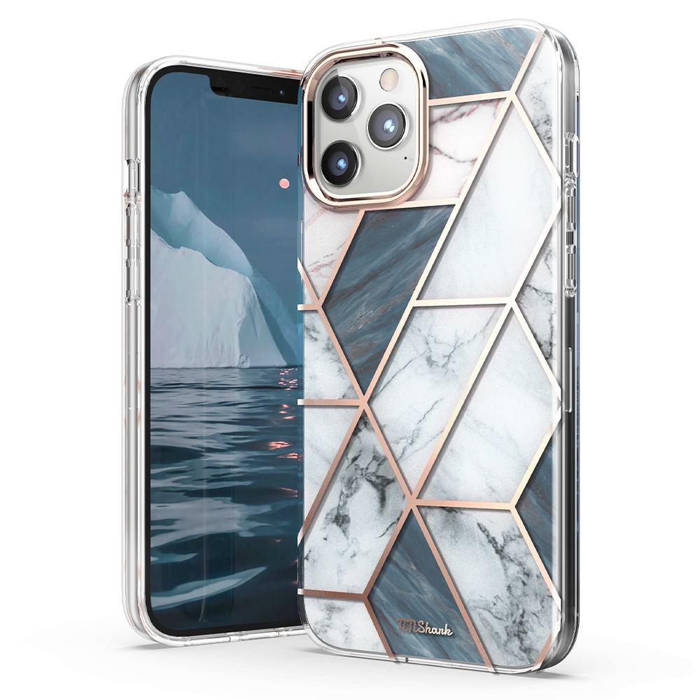 For iPhone 12 Mini 5.4" Case Clear Slim Stylish Marble Shockproof Cover