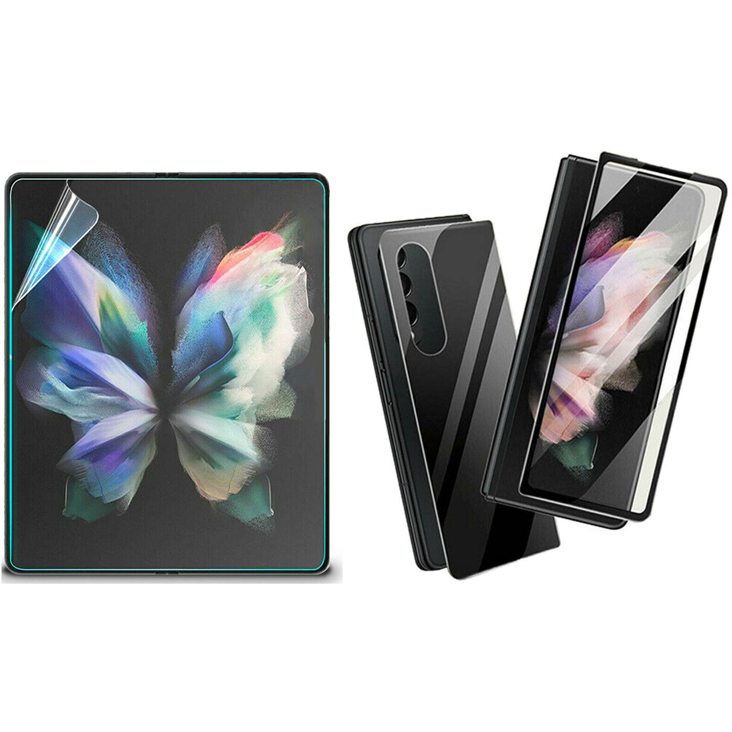 MAXSHIELD For Galaxy Z Fold 4 5G Tempered Glass Screen Protector Case Friendly