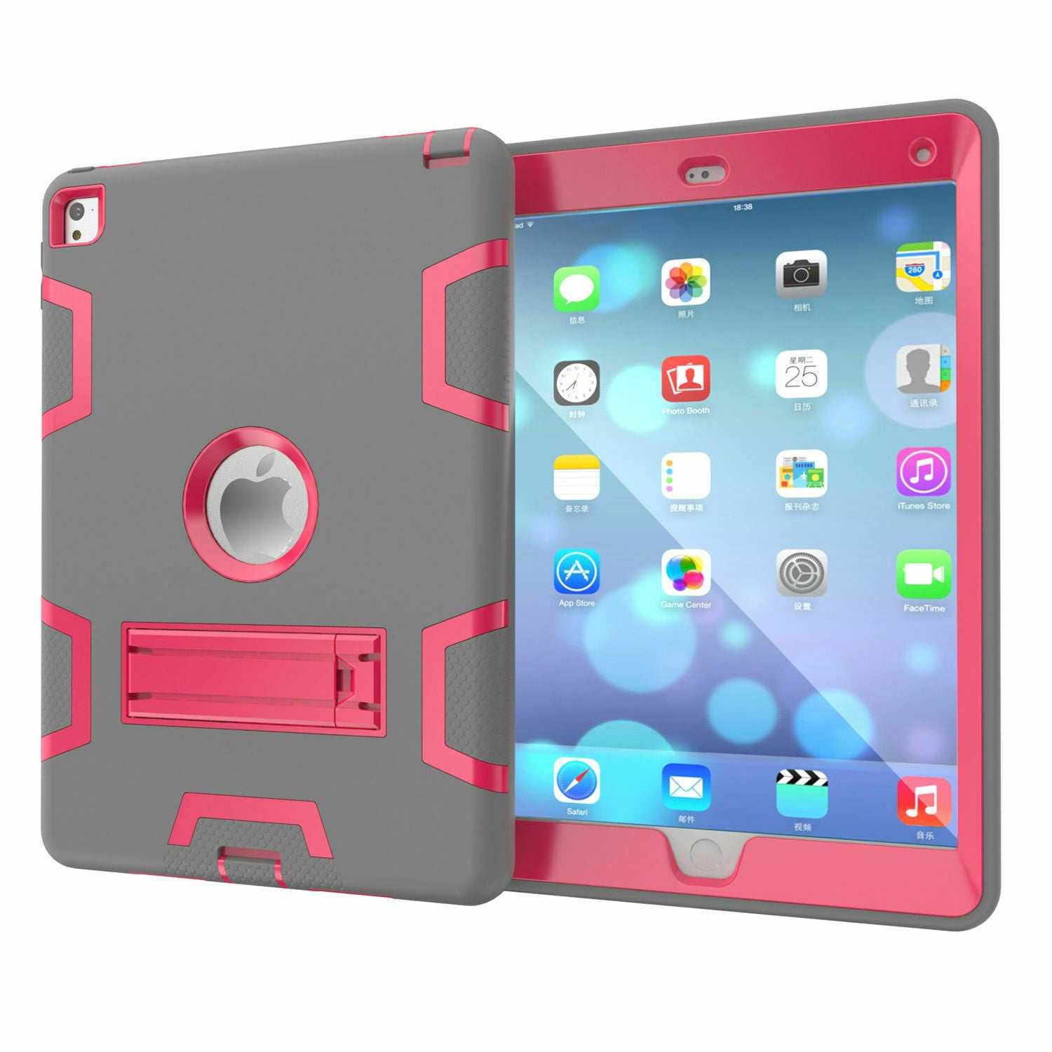 Kids Shockproof Case Heavy Duty Tough Kick Stand Cover for iPad 2 3 4